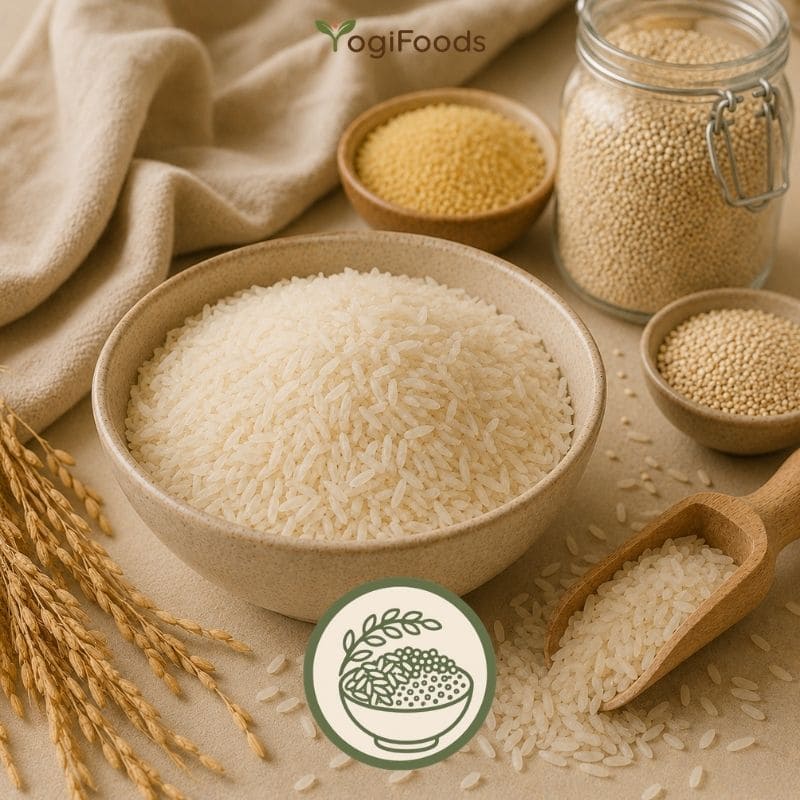 arroz y granos YogiFoods para la despensa diaria