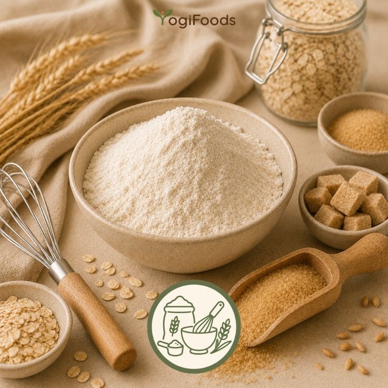 harinas y repostería YogiFoods para recetas caseras